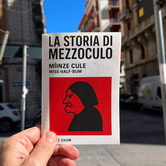 La storia di Mezzoculo. In italiano, barese, inglese